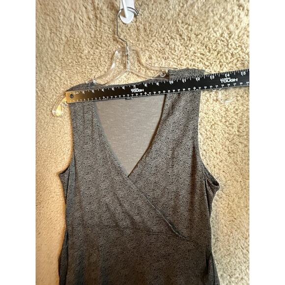 Toad&Co Black Sleeveless V-Neck Cue Wrap Knee Length Dress Sz S Travel Casual - Picture 14 of 16